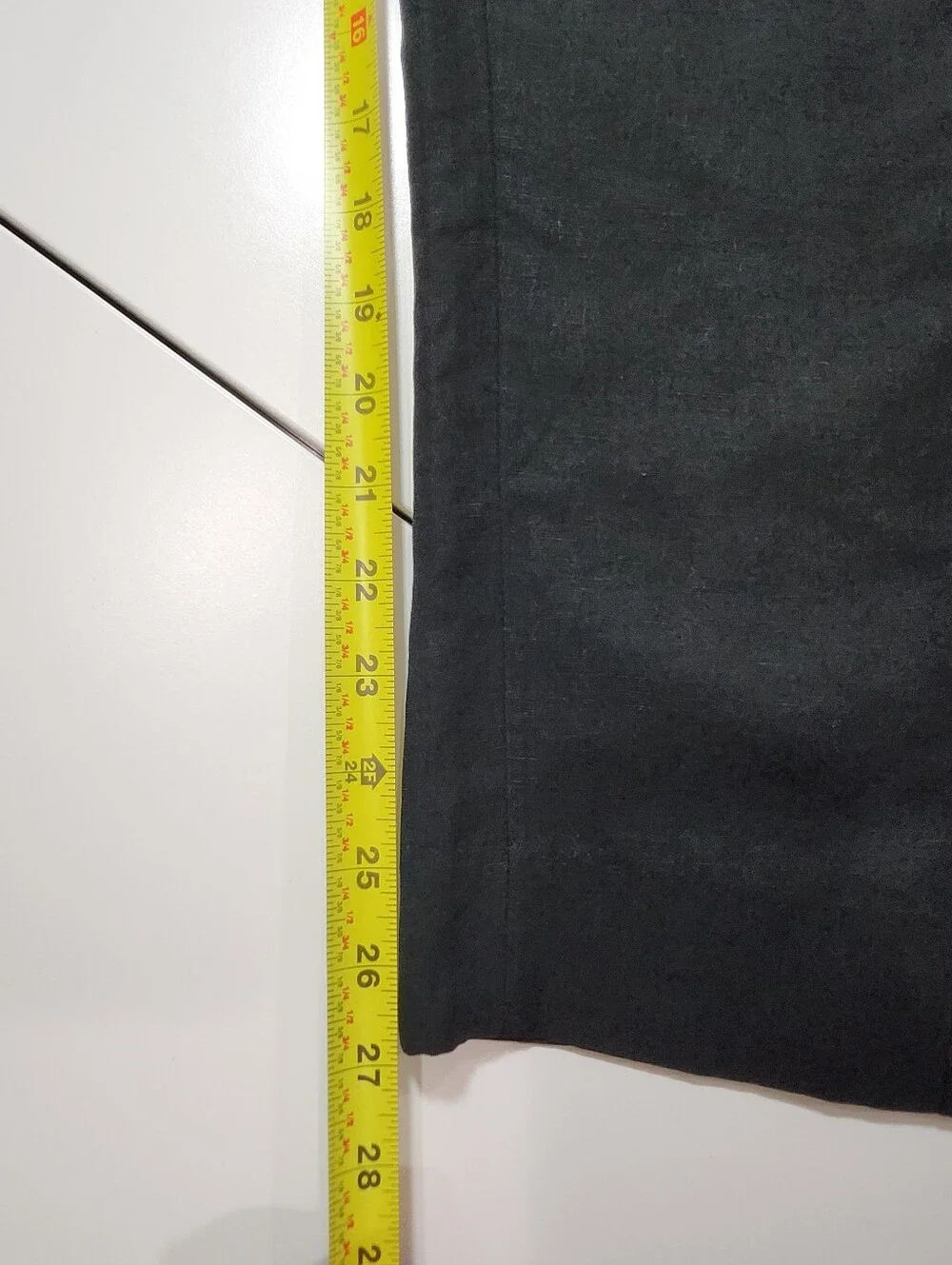 Banana Republic Tencel Linen Blend Relaxed Utility Pants Size 14 Black